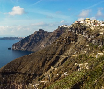 The Volcano of Santorini