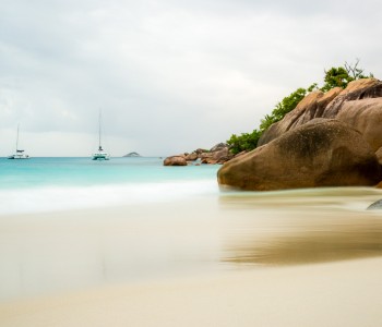 Anse Lazio at Sunset