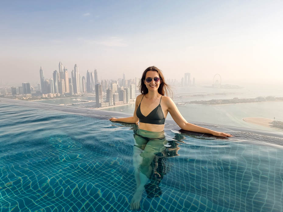 Aura pool in Dubai, Ain view
