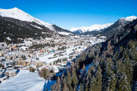Skiing in Davos Switzerland