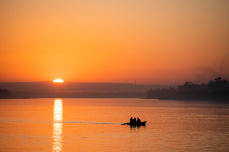 Sunset on the nile