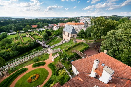view from Nové Město Nad Metují castle
