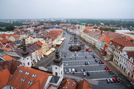 Hradec Kralove from Bílá věž  tower