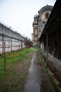 a tour of the former soviet prison in Vilnius